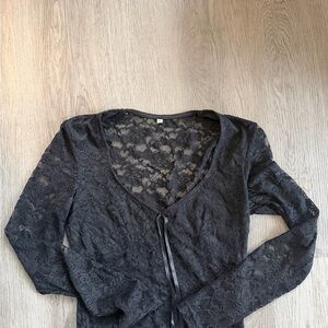 Black Lace Going Out Top